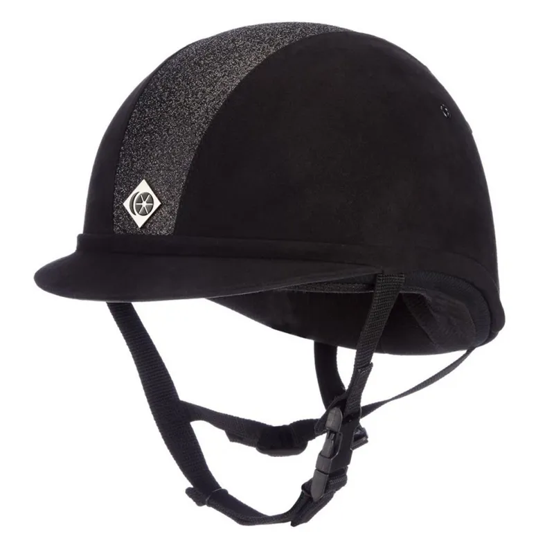 Charles Owen Sparkly YR8 Riding Hat - Black