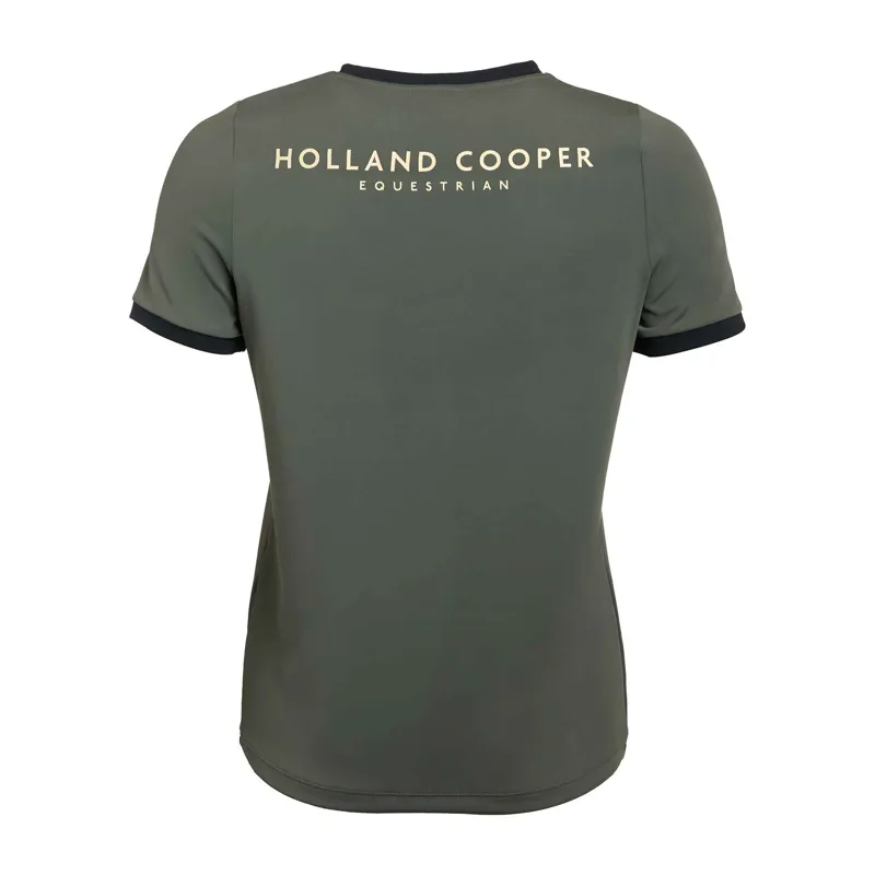 Holland Cooper Chiltern Ringer Tee - Dove Grey-1