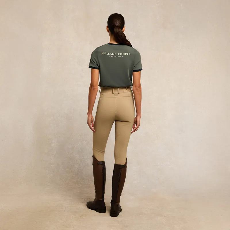 Holland Cooper Chiltern Ringer Tee - Dove Grey-4