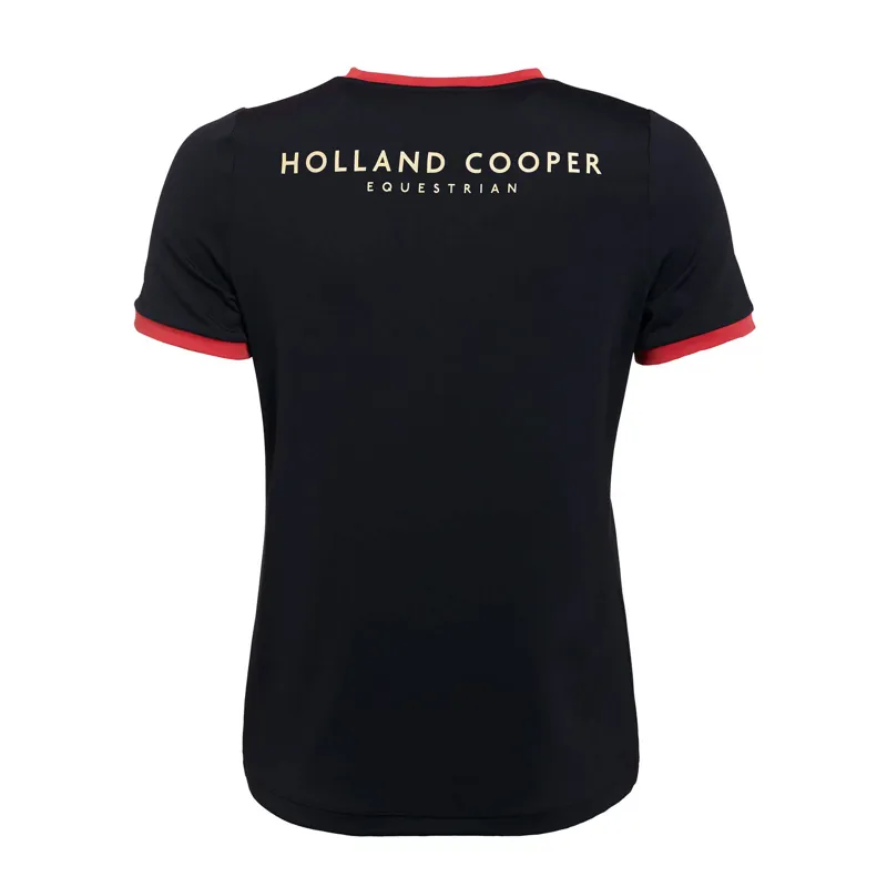 Holland Cooper Chiltern Ringer Tee - Ink Navy-1