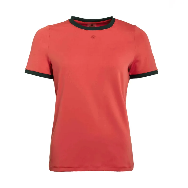 Holland Cooper Chiltern Ringer Tee - Washed Red