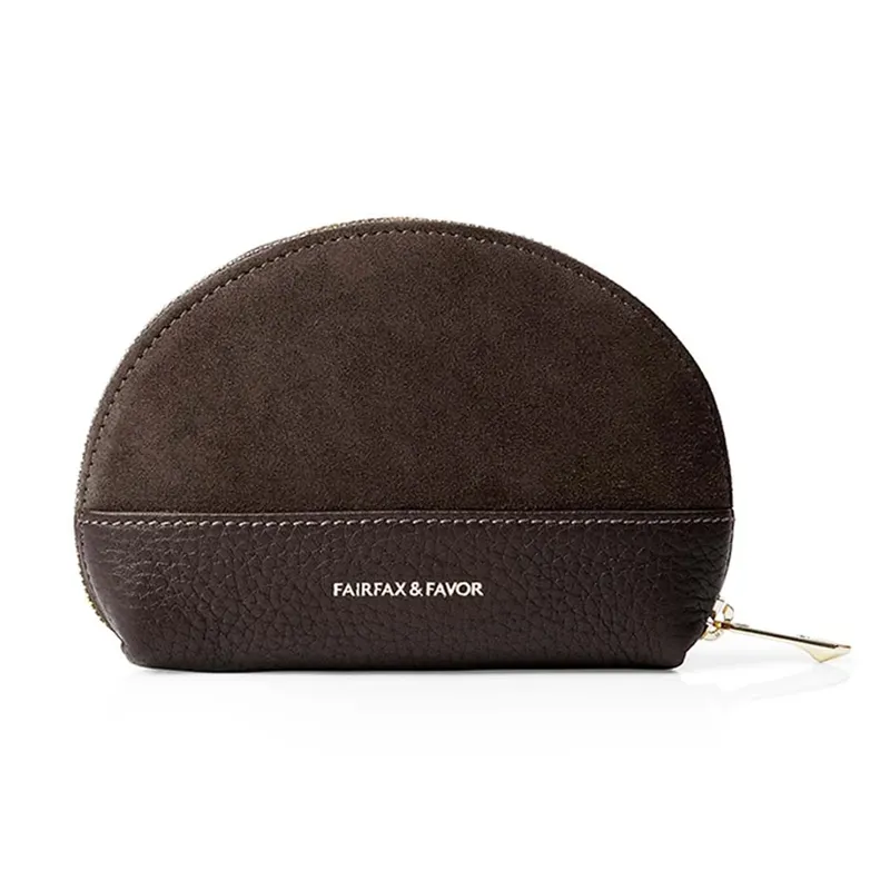 Fairfax and Favor Chiltern Coin Purse - Chocolate-1