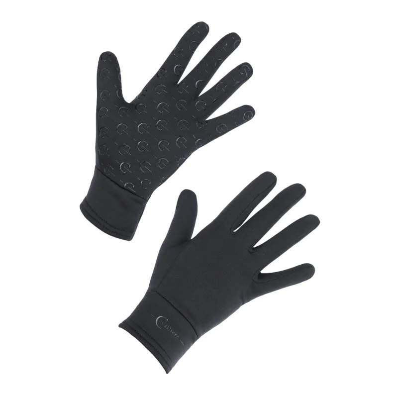 Covalliero Fleece Riding Gloves - Black