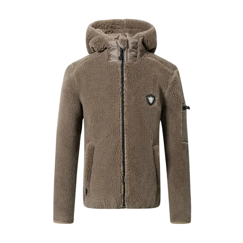 Covalliero Kids Hoody Jacket - Taupe