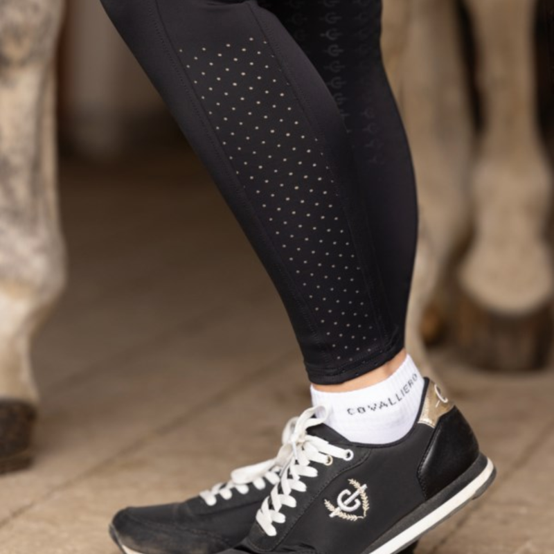 Covalliero Ladies Compression Riding Tights - Black-4