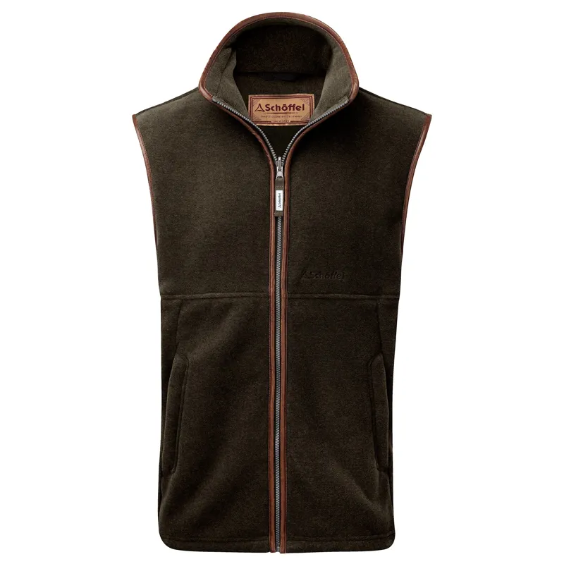 Schoffel Men's Oakham Fleece Gilet - Dark Olive