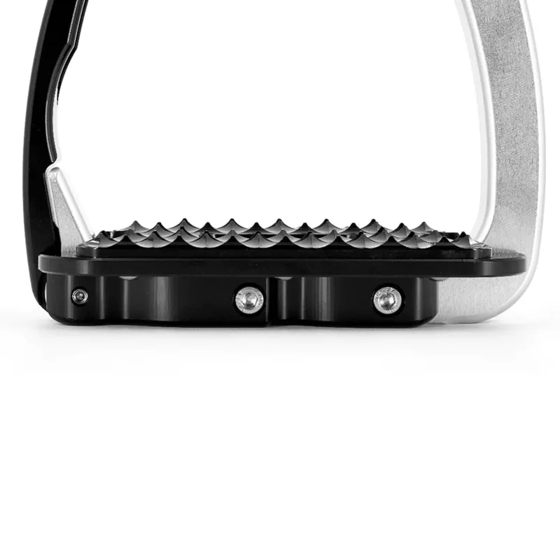 TRIAL ME - Tech Stirrups Venice Sloped Evo Stirrup - Black/Silver-2