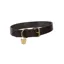 Digby and Fox Flat Leather Dog Collar - Brown