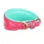 Digby and Fox Padded Leather Greyhound Collar - Pink