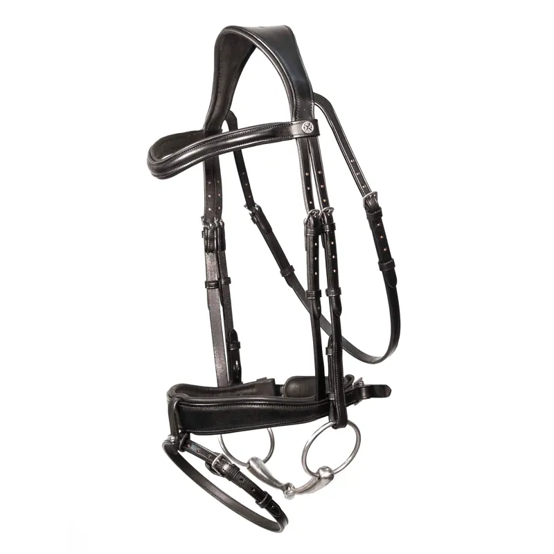 Henry James Saddlery Patent Dressage Bridle - Black