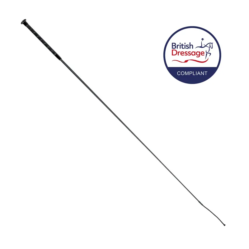 Country Direct Diamante Spiral Dressage Whip - Black-1