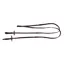 EcoRider Plain Inside Rubber Grip Reins 1/2 - Black