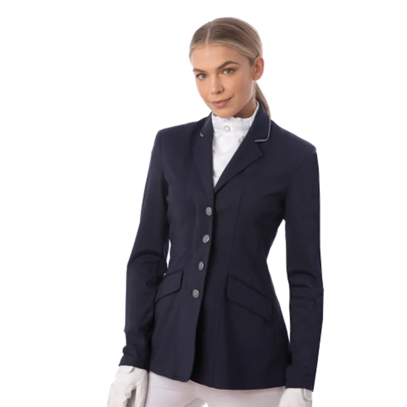 Equetech Jersey Deluxe Competition Jacket - Navy/Silver-1