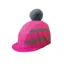 Equetech Childrens Hi Vis Vision Deluxe Pom Hat Silk - Pink