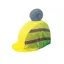 Equetech Childrens  Hi Vis Vision Deluxe Pom Hat Silk - Yellow