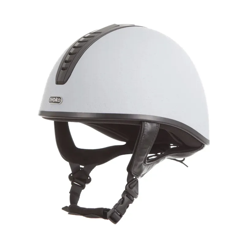 Evoke Orion Jockey Skull - Silver/Black-2