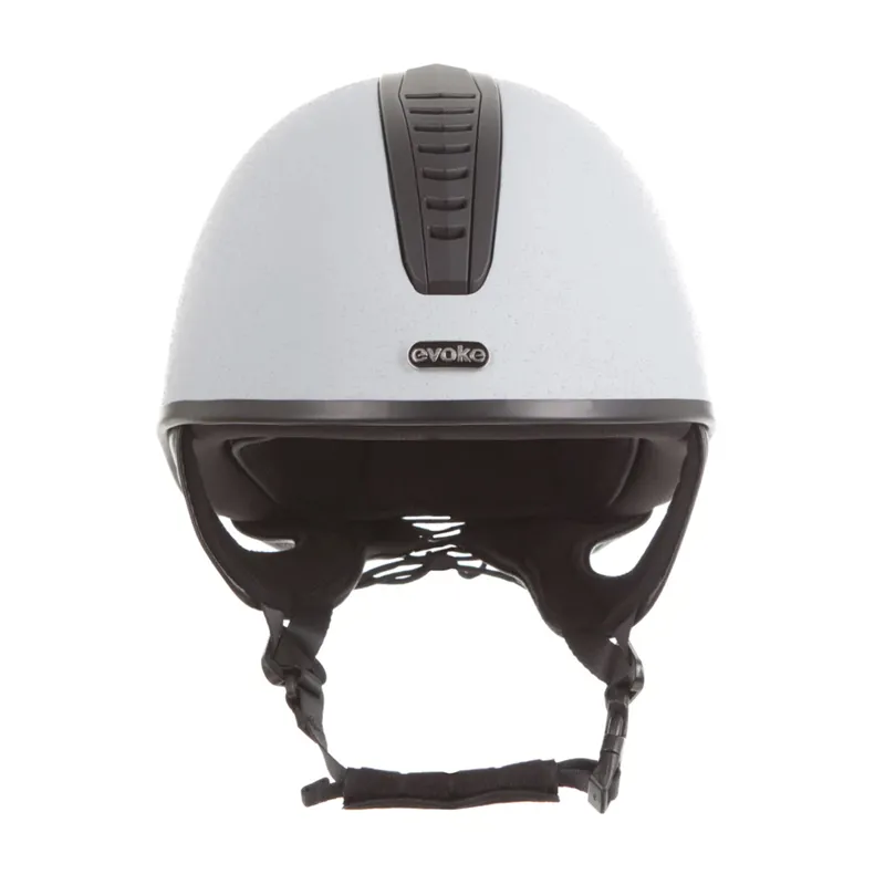 Evoke Orion Jockey Skull - Silver/Black