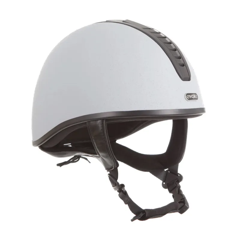 Evoke Orion Jockey Skull - Silver/Black-1