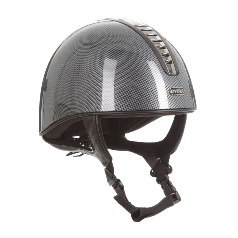 Evoke Orion Jockey Skull - High Shine Carbon/Gunmetal/Black-1