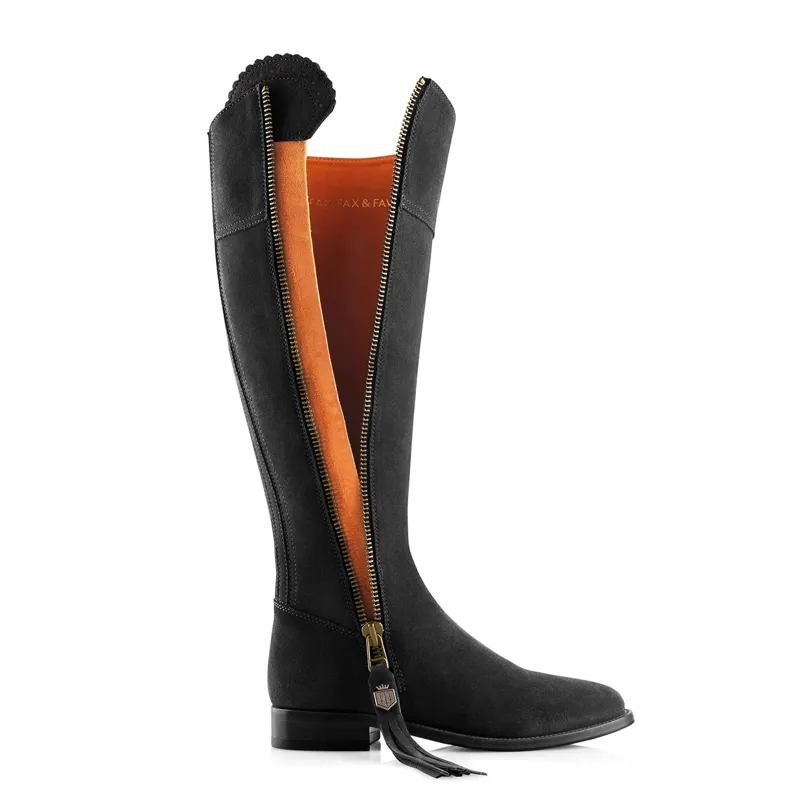 Fairfax and Favor Flat Regina Boot - Black-2