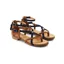 Fairfax and Favor Ladies The Brancaster Sandal - Navy/Tan