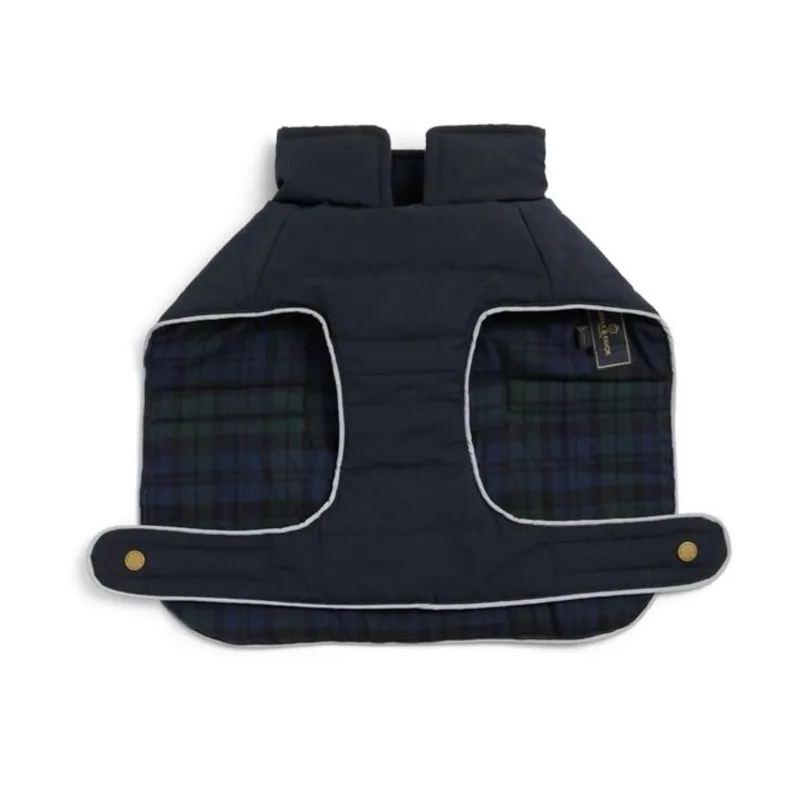 Fairfax and Favor Charlotte Padded Dog Coat - Navy Blue-1