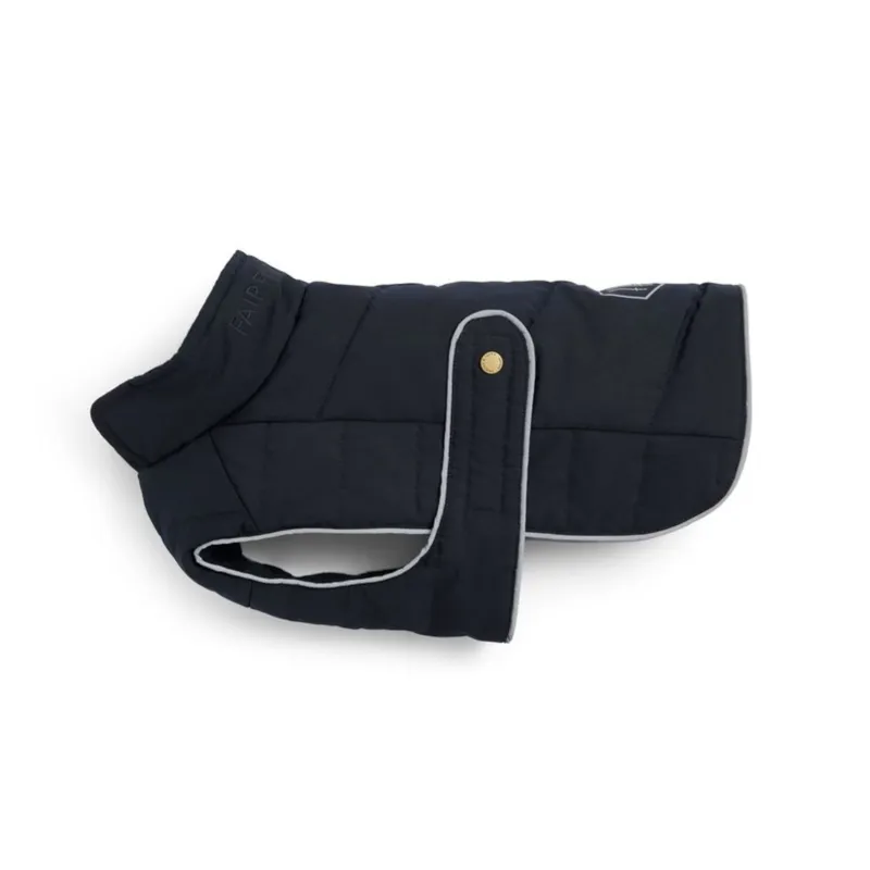 Fairfax and Favor Charlotte Padded Dog Coat - Navy Blue