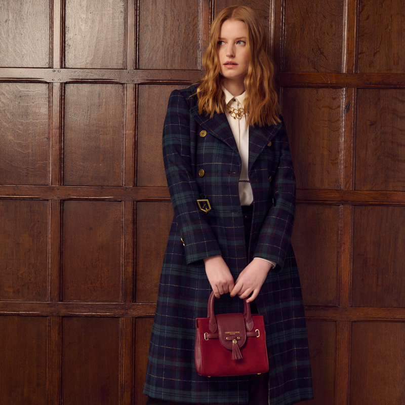 Fairfax and Favor Mini Windsor - Ruby Suede-3