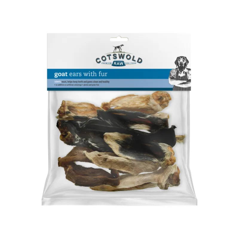 Cotswold Raw Goat Ears with Fur - 200g
