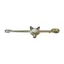 Equetech Foxhead Traditional Stock Pin - Gold