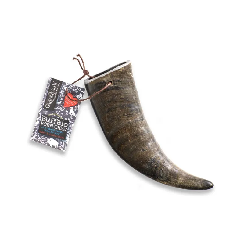 Green and Wilds Buffalo Horn Dog Chew