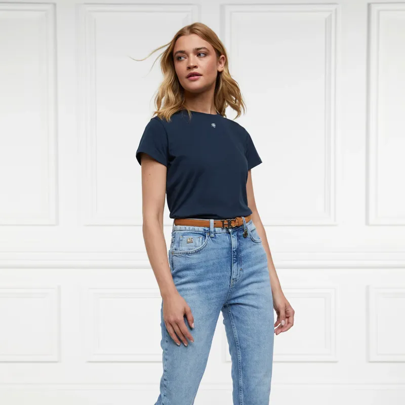 Holland Cooper Monogram Tee - Ink Navy-6