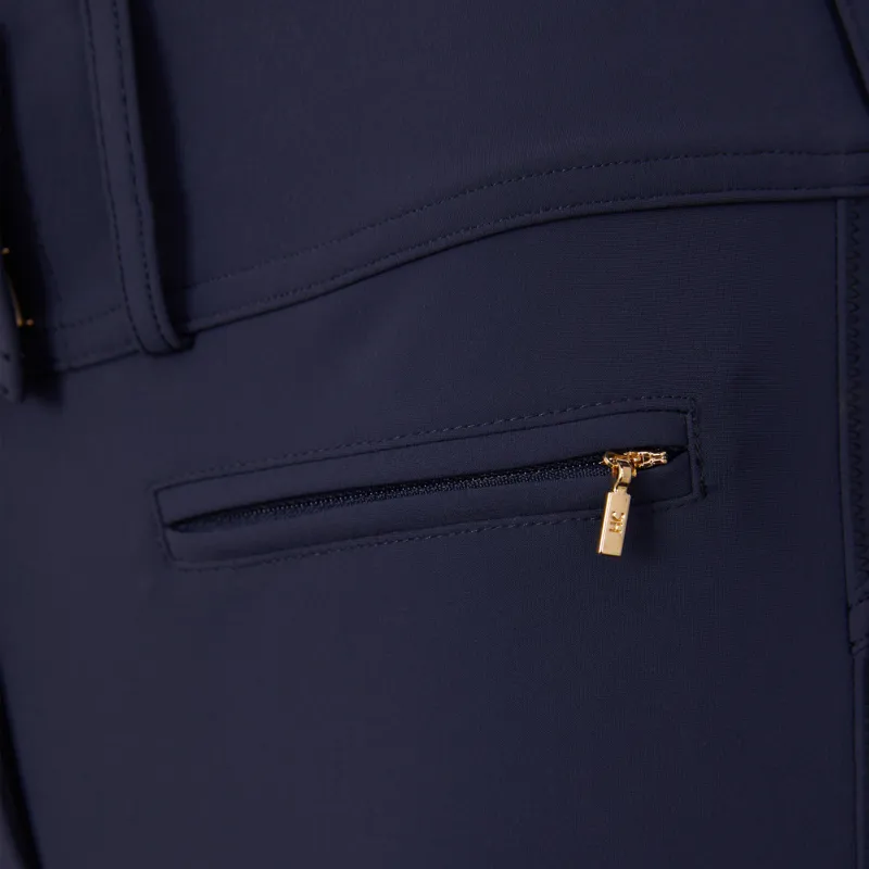 Holland Cooper Premium High Rise Breeches - Yale Blue-3