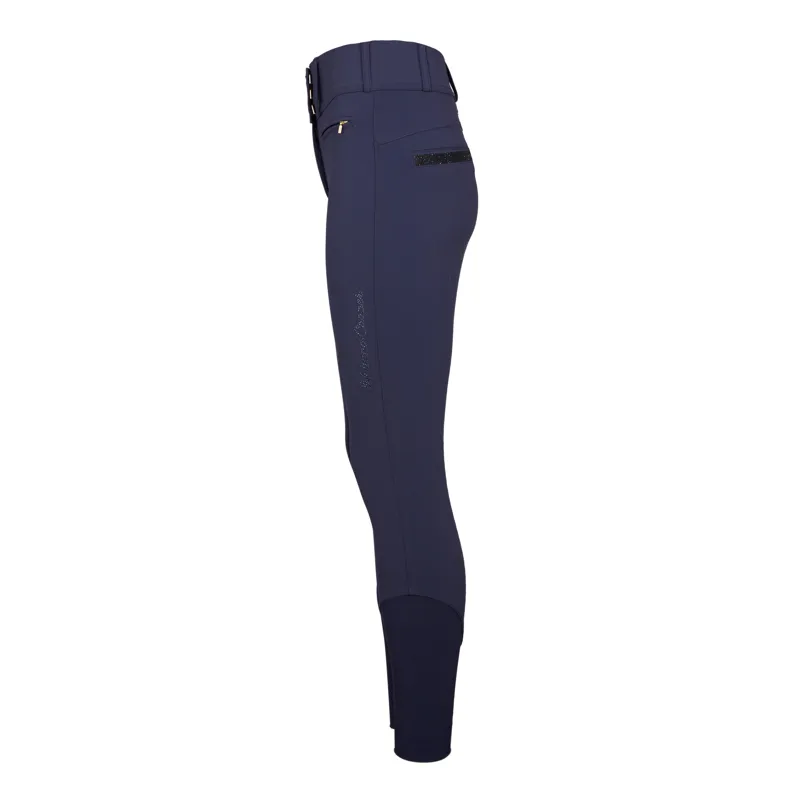 Holland Cooper Premium High Rise Breeches - Yale Blue-2