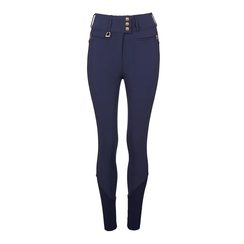 Holland Cooper Premium High Rise Breeches - Yale Blue