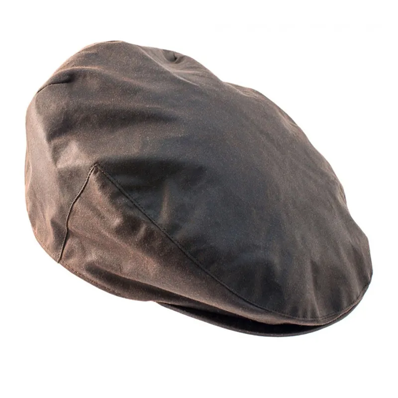Heather Buchanan Wax Flat Cap - Brown
