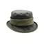 Heather  Natalie Wax Tweed Band Hat - Olive