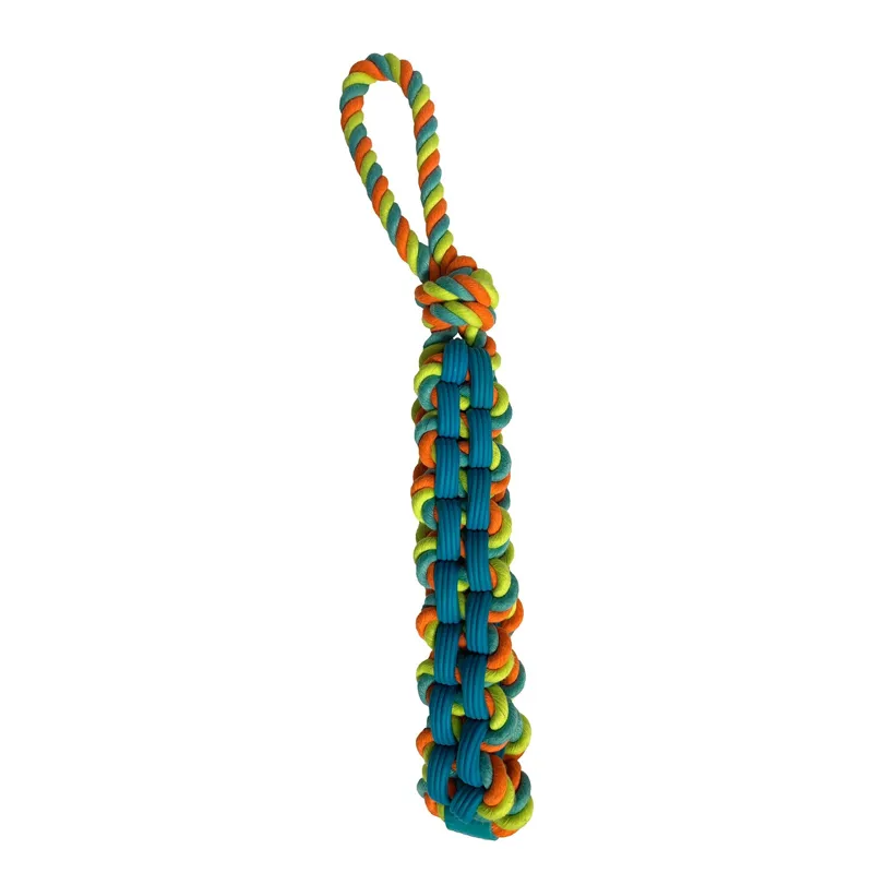 Hemmo and Co Heavy Duty Block with Woven TPR Dog Toy-1