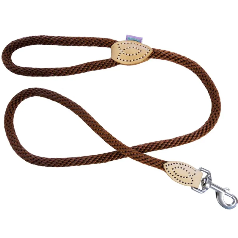 Hemmo & Co Soft Touch Rope Trigger Lead - Brown