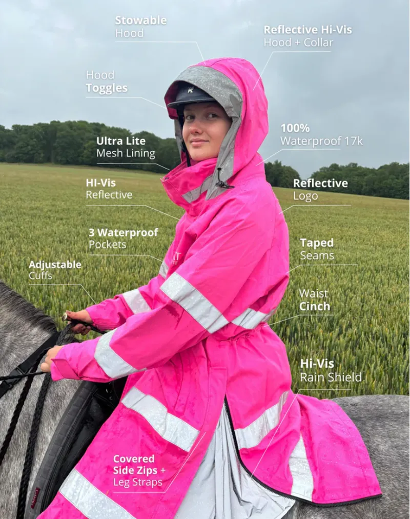 Reincoat Lite Adults - Hi Vis Pink-3