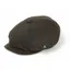 Hicks and Brown The Hengrave Wax Baker Boy Cap - Olive