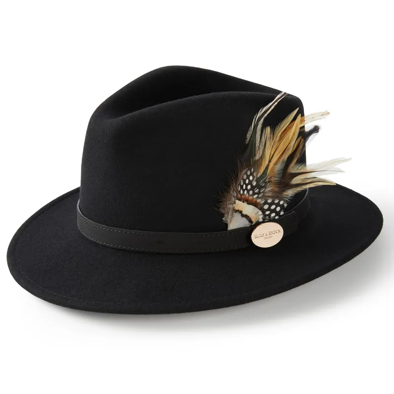 Hicks and Brown The Suffolk Fedora - Black