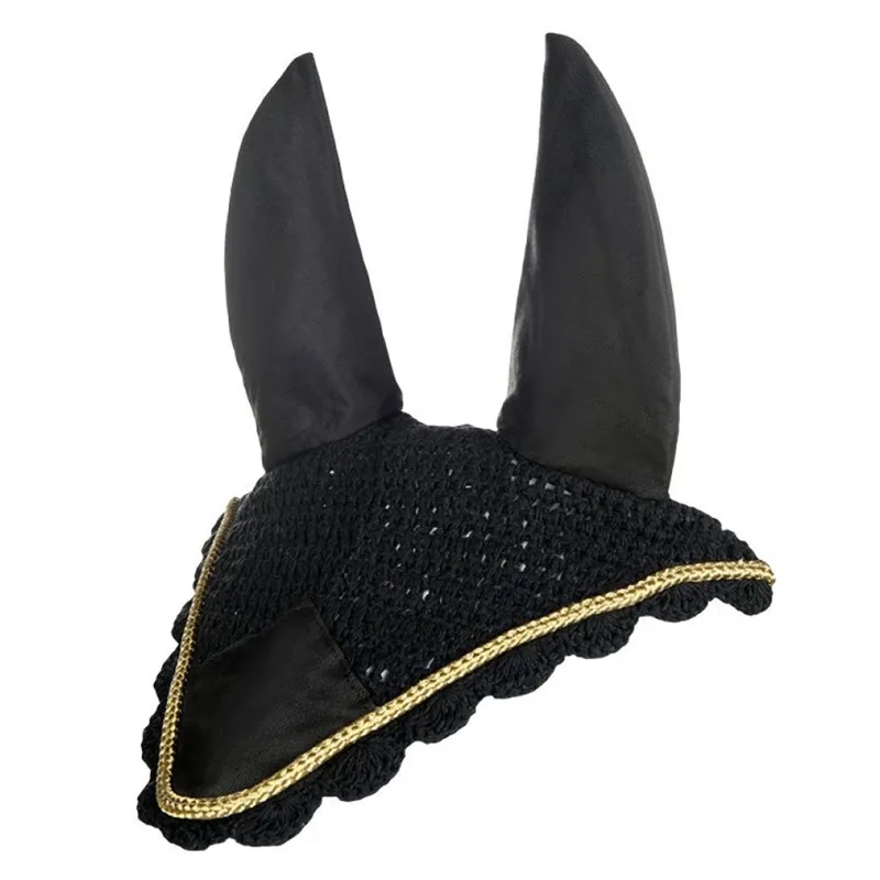 HKM Ear Bonnet - Black/Gold