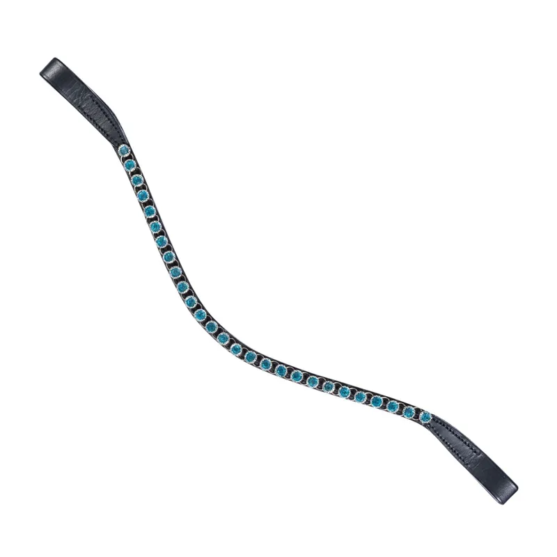 HKM Precious Browband - Light Blue