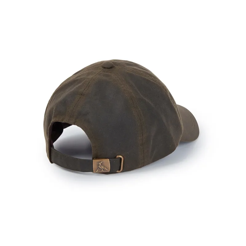 Hicks and Brown Wax Baseball Cap - Olive-1