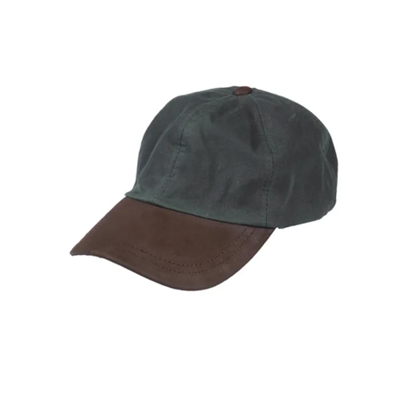 Hoggs of Fife Waxed Baseball Cap - Navy