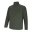 Hoggs of Fife Mens Islander 1/4 Zip Micro-Fleece Shirt - Dark Green