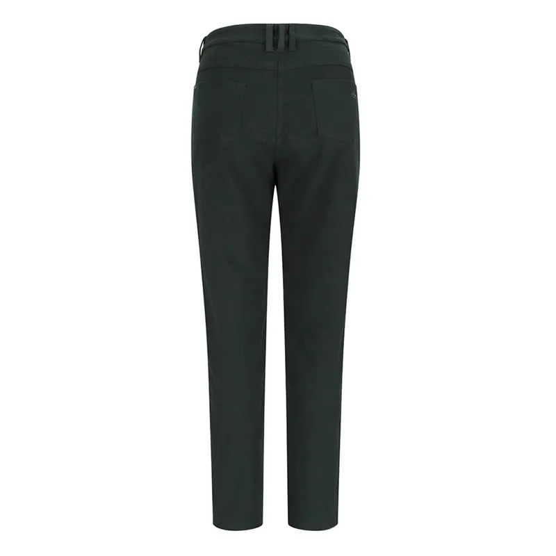 Catrine Ladies Technical Stretch Moleskin Jean - Forest Green-1