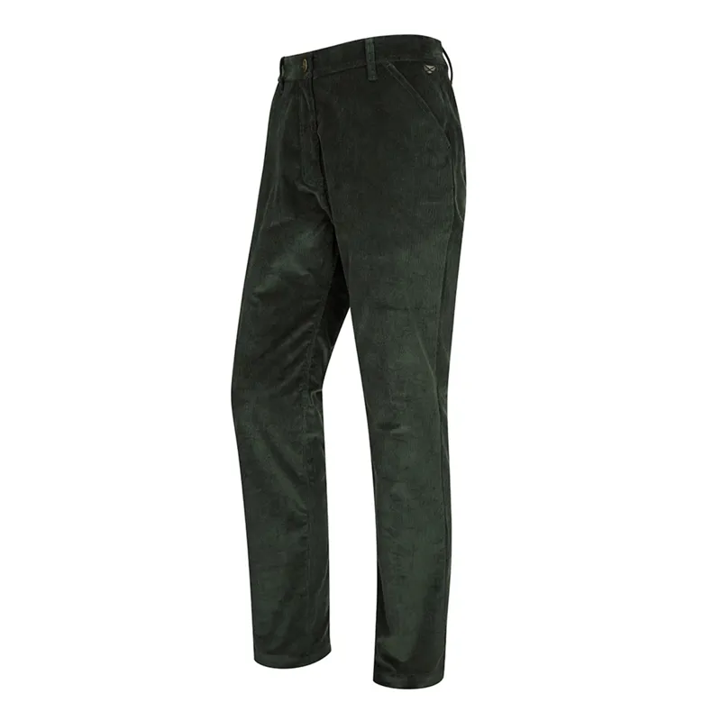 Hoggs of Fife Mens Cairnie Comfort Stretch Cord Trousers - Racing Green