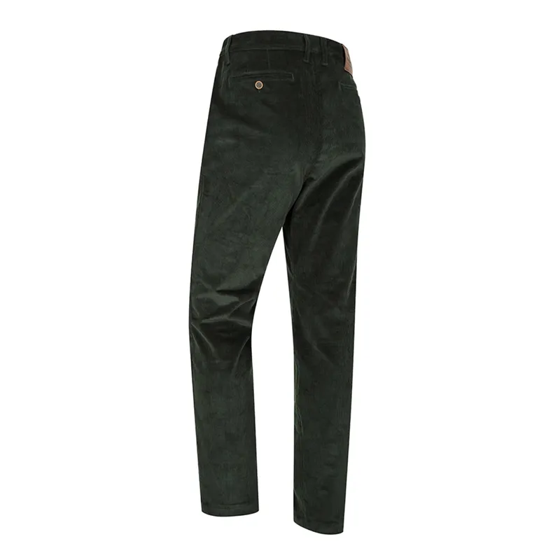 Hoggs of Fife Mens Cairnie Comfort Stretch Cord Trousers - Racing Green-1